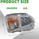Pair Front Fog Light Turn Signal Lamp Compatible with Prius 2012 2013 2014 2015 Left and Right Side 8151147060 8152147060 Clear