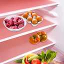 10Pcs Refrigerator Liners, Washable Fridge Liner Shelf Mats Refrigerator Pads for Cupboard Cabinet Drawer Home Kitchen Accessories Organization (Pink)