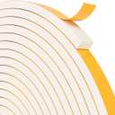66FT EVA Weather Stripping Soundproof Foam Insulation Tape with Adhesive Foam Weatherstripping Door Seal Weather Strip for Door Frame/Window/Gaps Sound Proof (66ft (1/4"1/2"), White)