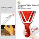 Jar Opener for Weak Hands & Seniors with Arthritis, Easy Twist-Off Lid & Bottle Opener, Ergonomic Handle with Stainless Steel Teeth, Practical Kitchen Gift for Elderly, Women & Men (0.25.3 in, Red)