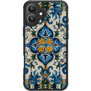 FUNMIKO for iPhone 16 Case Wireless Charging & Military-Grade Protection - Trendy Floral Design for Women Girls, Matte Non-Slip Phone Cover with Shockproof Corners - Exquisite Motif