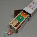 Peacurh Montessori Toys Wooden Color & Shape Sorter Toys for Toddlers 1-3, Matching Box Sorting Blocks Manipulatives Preschool Learning Educational Toy for 1 2 3 4 Year Old Boy Girl Kid Gifts