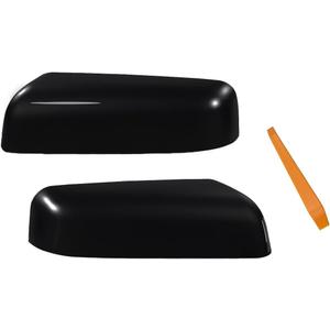 Mirror Cover Cap Compatible with 2009-2014 Ford F150 Left & Right Glossy Black