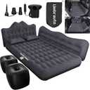 Umbrauto Inflatable Car Mattress Bed: SUV Camping Air Bed for Truck Backseat with Pump & Pillows, Car Sleeping Airbed for Van Back Seat Black