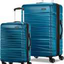 Samsonite Evolve SE Hardside Expandable with Double Spinner Wheels, 2PC SET (CO/L), Caribbean Blue