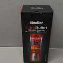Mueller Personal Blender for Shakes and Smoothies with 15 Oz Travel Cup and Lid, Juices, Baby Food, Heavy-Duty Portable Blender & Food Processor, Red