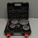 DAYDOOR Concrete Hole Saw Kit, 6-Piece Masonry Hole Saw Kit SDS Plus Shank Adapter, 1-9/16", 2-9/16", 3-1/8", 4", 5" Concrete Core Drill Bits Set for Brick, Cement Wall, and Stone