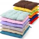 Geetery 12 Pcs Floor Pillows for Classroom Bulk Square Seating Cushions for Floor Chair School Kindergarten Reading Corner, 15.7'' Large Thick Meditation Cushions Yoga Nursery Daycare (Multicolor)