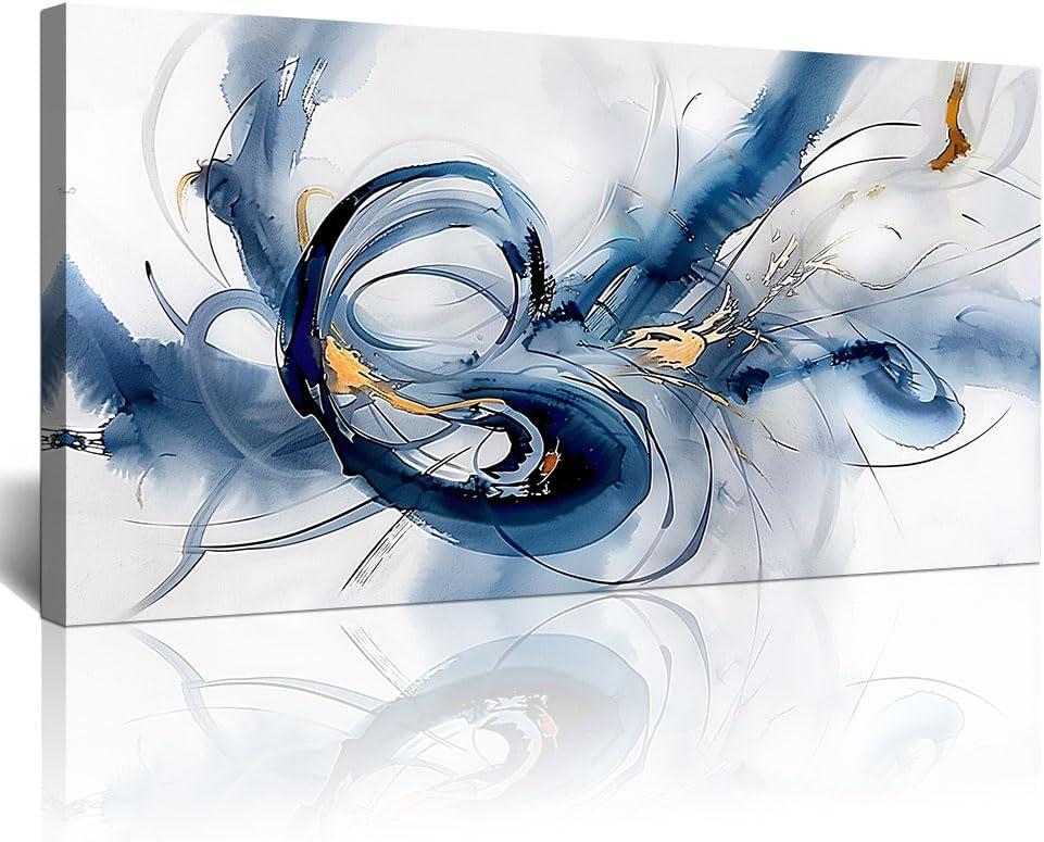 Lapremoly Wall Art For Living Room Canvas Prints Minimalism Decor Posters Large Wall Decor for Bedroom Abstract Colorful Painting Hang Pictures For Office Decoration Hotel Room Wall Artwork 30"X60"