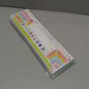 4 x BEAWART Desk Name Plates, 30 Pack Bold Stripes Student Alphabet Nametags