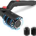 Electric Rotary Grill Brush with 1 Replacement Head,Cordless Rechargeable Grill Cleaning Brush with Adjustable Angle,No Bristle Shedding,Gifts for Men/Dad