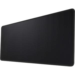 Gaming Mouse Mat/Mouse Pad 23.6x11.8x0.12Inch | XXL Mouse pad | Table mat/Large Size | Improved Precision and Speed | Rubber Base for Stable Grip on Smooth Surfaces Non-Slip (60x30Black004)