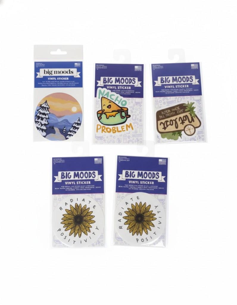 Jacent Vinyl Stickers Big Moods 5 Pack