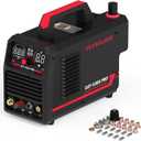 YESWELDER CUT-55DS PRO 55A Non-High Frequency Plasma Cutter, Digital Display Non-Touch Pilot Arc Plasma Cutting Machine & 24Pcs Plasma Cutting Torch Consumables Set