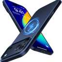 TORRAS Magnetic Slim Fit for iPhone 17 Pro Case 6.3 inch, Ultra-Thin, Compatible with MagSafe, Lightweight Matte Anti-Scratch Hard PC Cover Phone Case for iPhone 17 Pro Origin Fit, Deep Blue