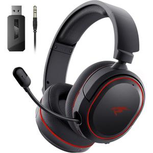 Valorise Wireless Gaming Headset, 7.1 Surround Sound, 2.4Ghz USB Gaming Headphones Bluetooth 5.4, 100-Hr Noise Canceling Mic, Wireless Headset for PC PS5 PS4 Mac Switch, ONLY Wired Mode Suit for Xbox