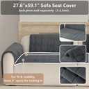 Premium Washable Couch Cover for Dogs, Non Slip Sectional Sofa Protector for L Shape Couch,Dog Couch Cover for Waterproof(1PC/27.6"x59.1",Dark Grey)