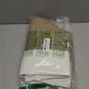 Mkono Woven Storage Basket Decorative Rope Basket Wooden Bead Decoration for Blankets,Toys,Clothes,Shoes,Plant Organizer Bin with Handles Living Room Home Decor, 11" W  11" L, Cream White and Brown