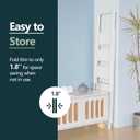 WOA WOA 5 Step Ladder, Ladders for Home, Anti-Slip Pedals, Step Stool Foldable, Lightweight to Move, Ease of Storage, Reach 10ft for Closet Kitchen Library, Hold 300lbs - White