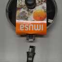 IMUSA Ceramic Nonstick Frying Pan with lid, Egg Pan, Omelet Pans, 6.3 Inch, Aluminium, Black