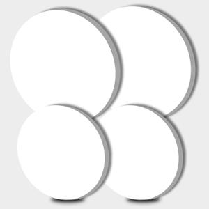 White Electric Stove Burner Covers, Set of 4 Round Stove Burner Covers, 8 and 10In, Gas Stove Burner Covers, Metal Stove Burner Cover, Modern Cooktop Decorative, Home Decor, Kitchen Decor