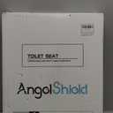 Dark Green Elongated Toilet Seat Natural Wood Toilet Seat with Zinc Alloy Hinges, Easy to Install also Easy to Clean, Scratch Resistant Toilet Seat by Angol Shiold (Elongated, Dark Green)