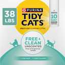 Purina Tidy Cats Free and Clean Unscented Cat Litter - 38 lb. Box