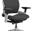 Steelcase Leap Office Chair with Upholstered Hard Casters - Licorice Fabric
