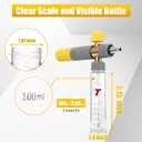 Tool Daily Foam Cannon Dual Connector, Mini Foam Cannon for Pressure Washer, 5 Power Washer Spray Nozzle Tips, 1/4 Inch Quick Connect