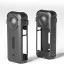 2 x Silicone Protective Case for Insta360 X3 with Lens Cap - Shockproof, Anti-Scratch Full-Body Cover - Soft Non-Slip Grip - Easy Access to Buttons & Ports - Durable Protection for Insta 360 X3 Camera