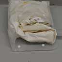 SearchI Waterproof PU Dining Chair Seat Covers Set Of 4, Washable Stretch Dining Room Chair Covers Protector (Rear-Covered, Cream)