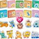 Kids Valentines Day Gifts for School 30PACK - Animal Erasers and Gifts Boxes, Valentines Day Cards for Kids Toddlers Preschool Classmates Boy and Girl Classroom Exchange, Girl Birthday Return Gifts