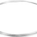 uxcell Stainless Steel Tubing Coil, 1/64" Wall Thickness 1/8" OD x 24.61 ft Industrial 304 Stainless Steel Coil Tube, Flexible Welded Steel Tubing Round Metal Pipe, Silver Tone