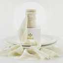 MEEDEE Ivory Velvet Ribbon 2 Inch Frayed Edge Silk Ribbons 2 Rolls 4 Yards Crinkle Crushed Ribbons Ivory Ribbon for Christmas Tree, Gift Wrapping, Holiday Decor, Wedding Favors