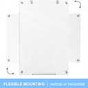 36 x 24 Inches Glass Whiteboard, Magnetic Glass Dry Erase Board for Wall, 3' x 2' Brilliance White Board for Office, Home, School