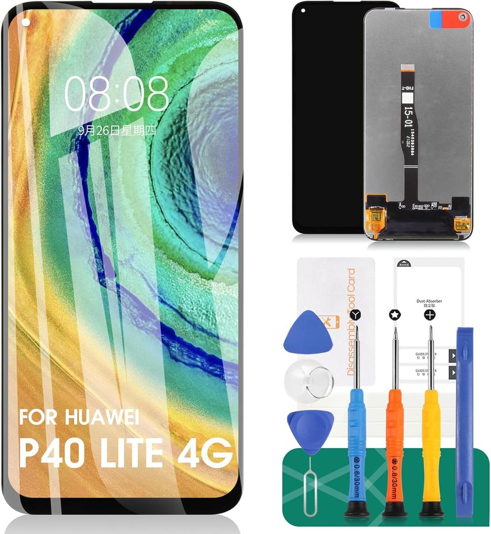 for Huawei P40 Lite Screen Replacement for Huawei P40 Lite LCD Display for JNY-L21A, JNY-L01A, JNY-L21B Digitizer Assembly Touch Screen Repair Part