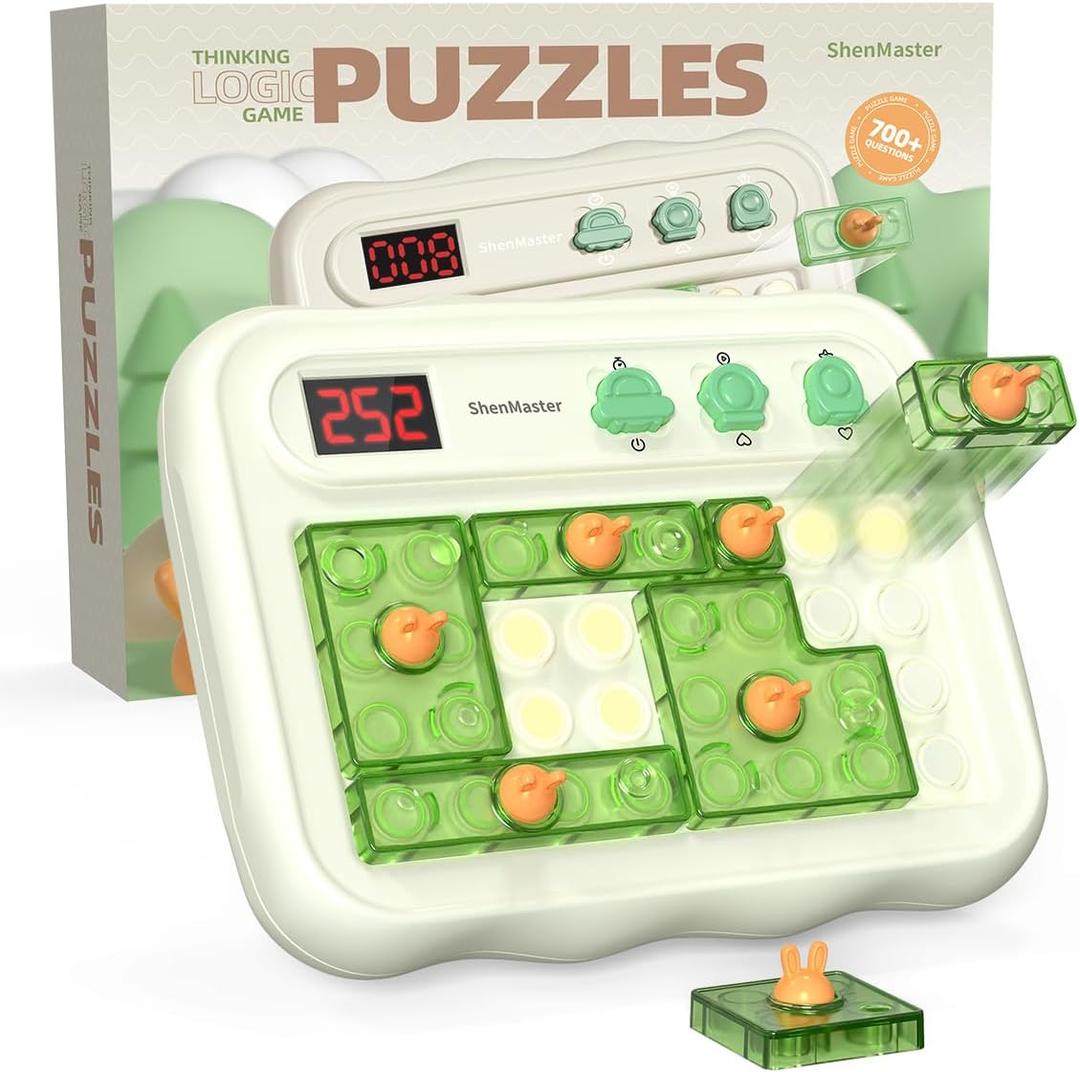 Super Blocks Pattern Matching Puzzle Games,3 in 1 Brain Teaser Toys for Kids,Travel Games for Road Trips,Gift idea for Boys and Girls 3+