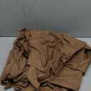 Caramel Brown Linen Curtains 84 Inches Long for Bedroom Back Tab Light Filtering Privacy Semi Sheer Drapes Modern Farmhouse Decor Cotton Textured for Living Room Curtain 2 Panels Set 52x84 Inch