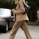 Cicy Bell Womens Casual Blazers Open Front Long Sleeve Work Office Suit Jackets Blazer (Large, Dark Khaki)