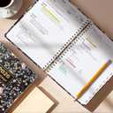 2 x Timart 2026 Planner, January 2026 - December 2026, Weekly and Monthly Planner, Hardcover 2026 Calendar Planner Book Agenda Book with Tabs, Inner Pocket For Women, Perfect for Office School Home Supplies, A5 (6.3" x 8.5")-Dark Blue