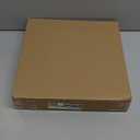 Goodluck 12 Inch Silver Charger Plates, 25 Pack Clear With Silver Trim, Disposable Plastic for Dinner, Wedding, Party