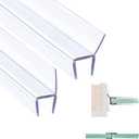 Shower Door Side Seals for 3/8" Glass, Opening & Wall Side