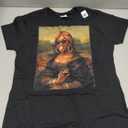 Black Mona Lisa African American Black History Month T-Shirt, Size Small