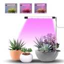 LED Grow Light, 4H 8H 12H Timing 6 Modes Full Spectrum 5W USB 5V Telescopic Small Grow Light for Seedings Succulents Small Plants