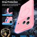 3 x Magnetic Shockproof for iPhone 17 Pro Max Case,Upgrade[Camera Protection][Compatible with Magsafe][Non-Slip][Mil-Grade Protection] Slim Translucent Matte Phone Case for iPhone 17 Pro Max,Pink