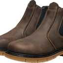 KEEN Utility Men's San Jose Chelsea Alloy Aluminum Toe 90 Degree Heel Pull On Work Boots (Brown) Size 11W