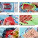 DIYDECORFUN Diamond Art Painting Kits for Adults,5D Round Full Drill Holiday Candle gem Painting, Beginner DIY Craft Diamond Dots Kit for Adults, Winter Wall Art Home Decor,Gift Idea12x16 Inch Canvas
