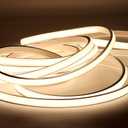LED Rope Lights AC 110V COB LED Strip Light 9.84ft Waterproof Light Strips IP67 White LED Lights for Living Room Bedroom Under Cabinet Lighting