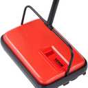 VEVOR Carpet Sweeper Manual, Floor Sweeper with 300 ml Dustbin Capacity Easy to Empty, 6.7 inch Cleaning Width for Home Office Carpets Pet Hair Dust, Red