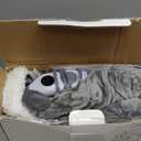 Westinghouse Wearable Heated Throw Blanket, Electric Heated Wrap Poncho Shawl with Pockets, 6 Heating Levels & 2 to 10 Hours Time Settings, 50 x 60 Inch, Light Grey